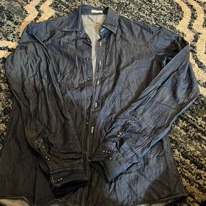 Tomas Maier Cotton poplin button down shirt